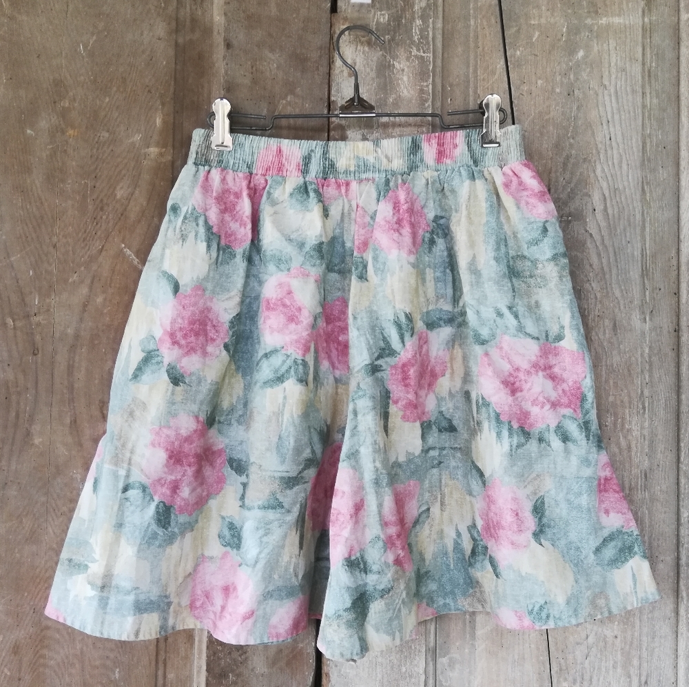 Vintage Pastel Floral Shorts